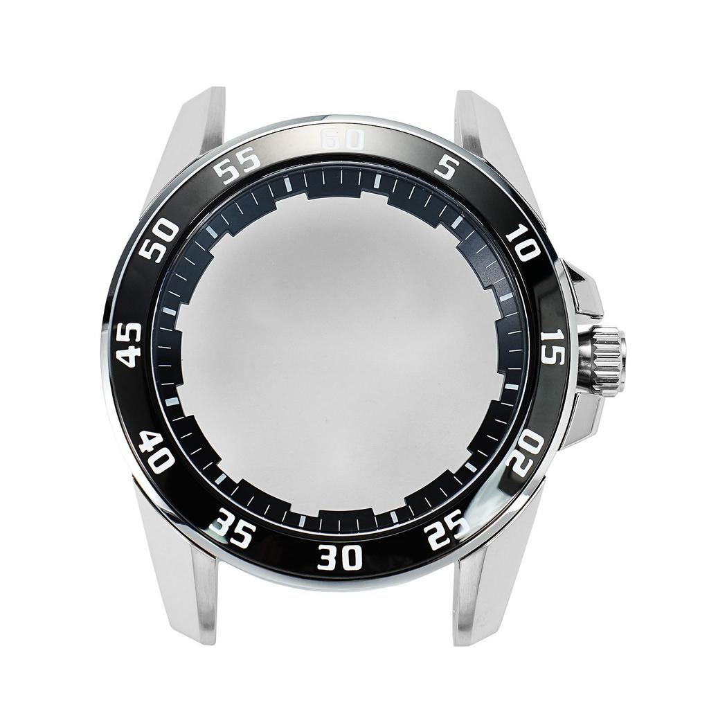 Für Seiko SNP055J1 Serie Uhrengehäuse Edelstahlgehäuse Modifizierter Keramikring Skalenring Äußere Lünette Schale Zubehör