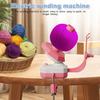 Yarn Winder,Electric Yarn Ball Winder for Crocheting,Compact Yarn Cake Winder with Stepless Speed,Large Capacity Automatic Yarn Spinner Roller Wool