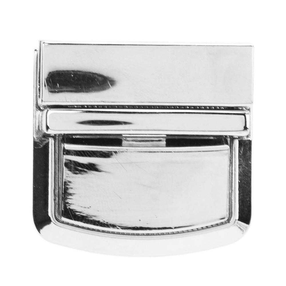 4pcs Silver Purse Lock Catch Press Lock Thumb Buckle Purse Thumb Lock Metal Fasteners Wallet Metal Clasp Leather Handbags