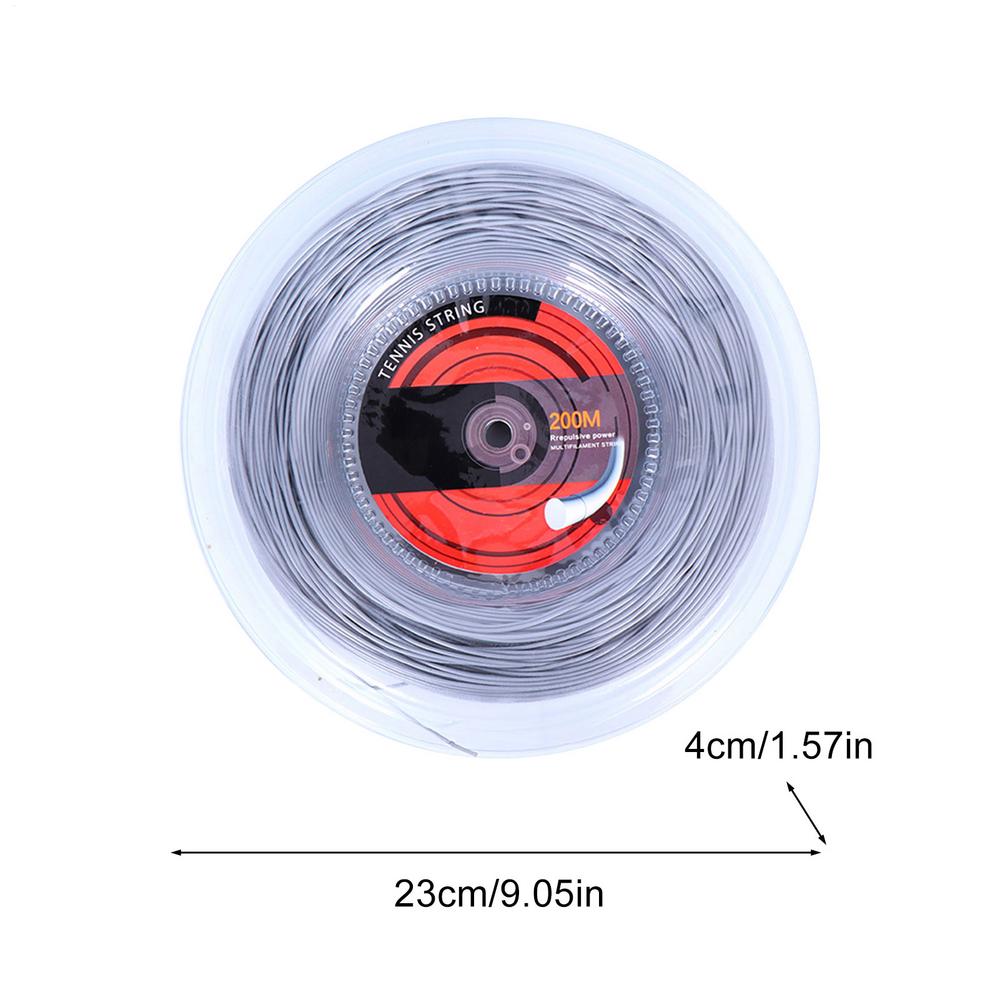 Nylon Tennis Racket String 16G/1.35mm Tennis Cord 200m Power Rough Enhance Hitting Experience
