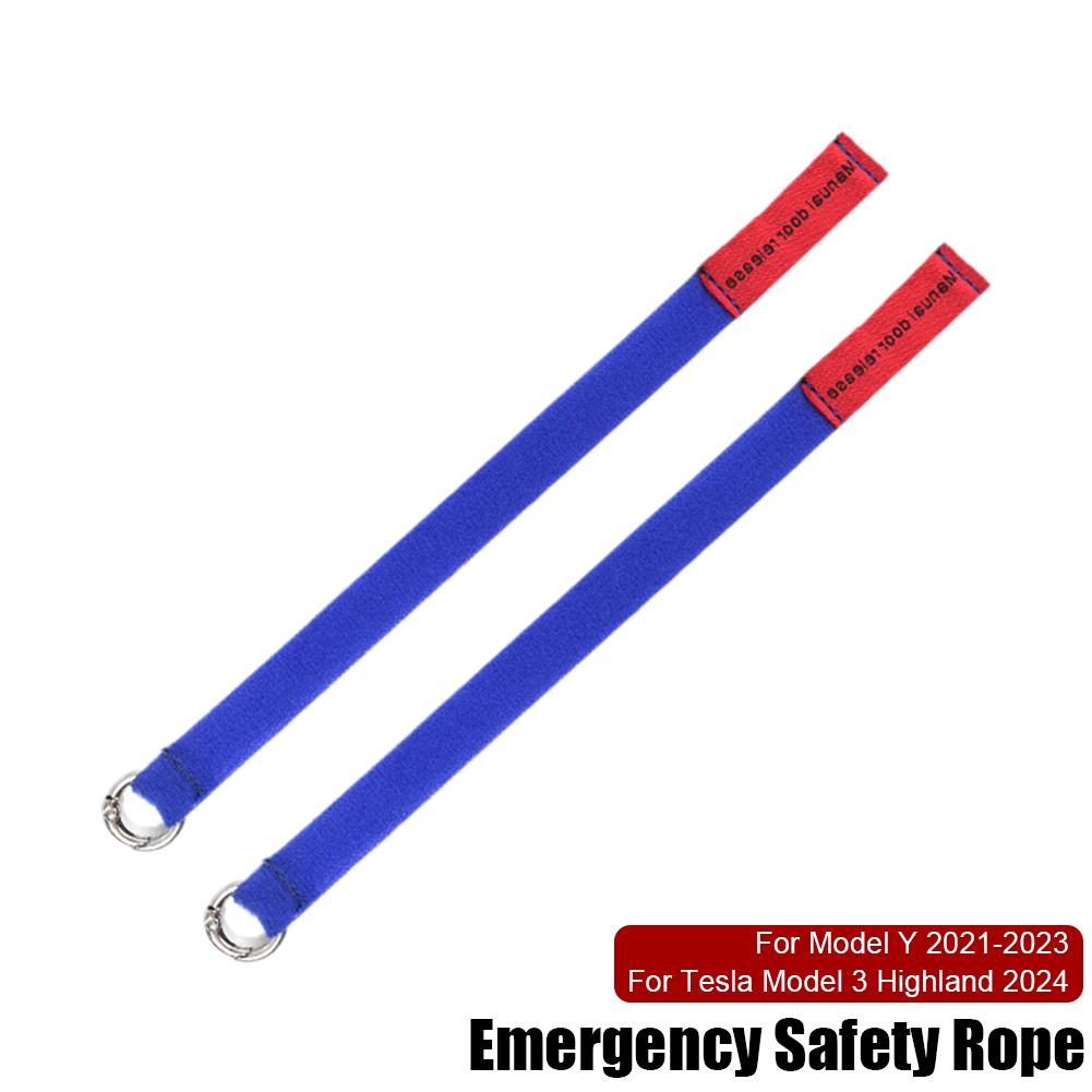 Für Tesla Model Y 2025-2025 Hintertür Notfall Sicherheitszugseil Für Tesla Model3 Highland 2025 Notfallgriff Autozubehör