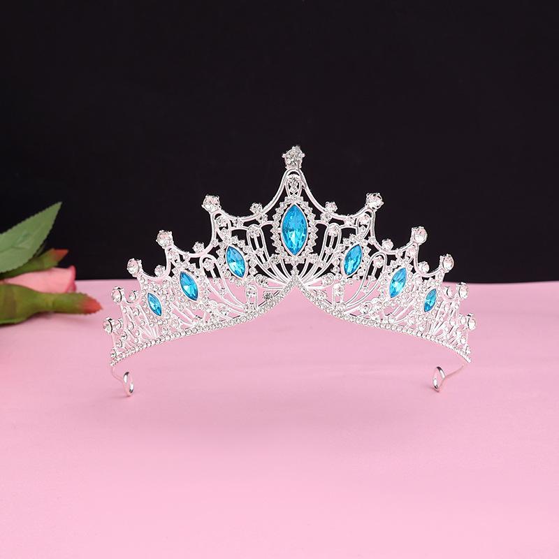 Bride's Crown Headband Wedding Korean Birthday Gift Adult Gift Crystal Crown Princess Dress Hair Accessory