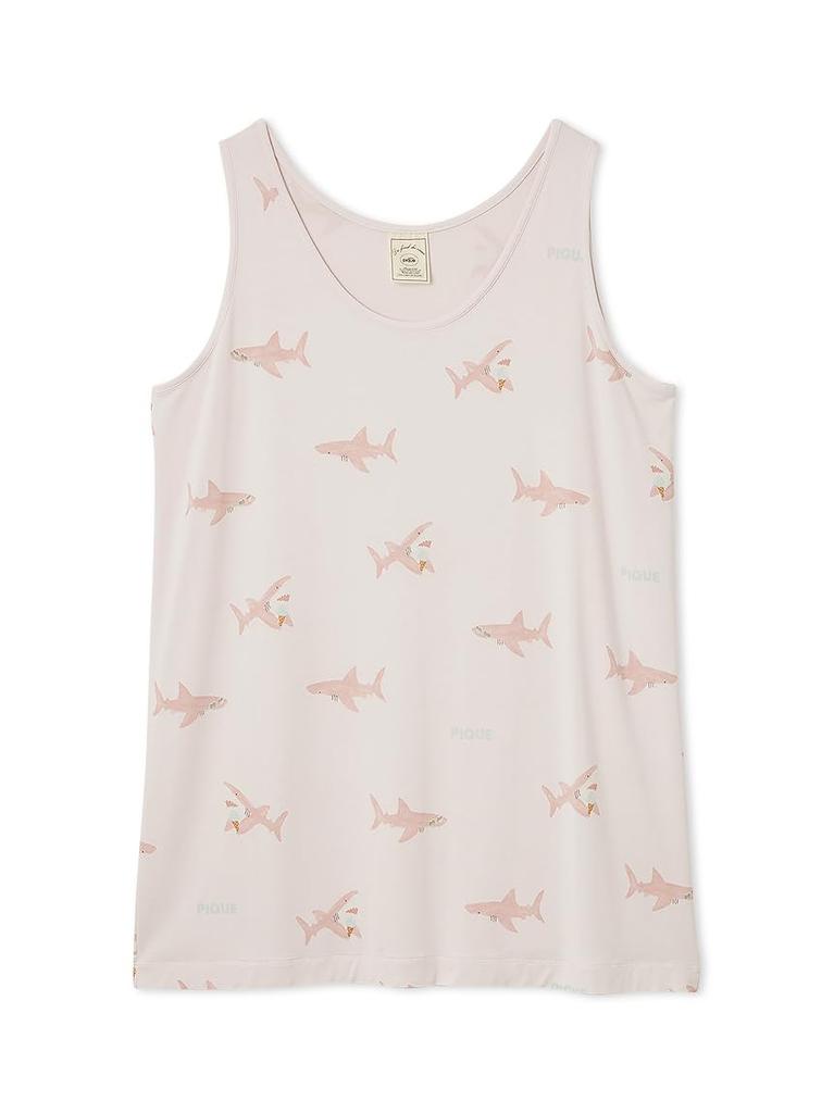 Gelato Pique Shark Print Tank Dress PWCO252298 Pink F Women's