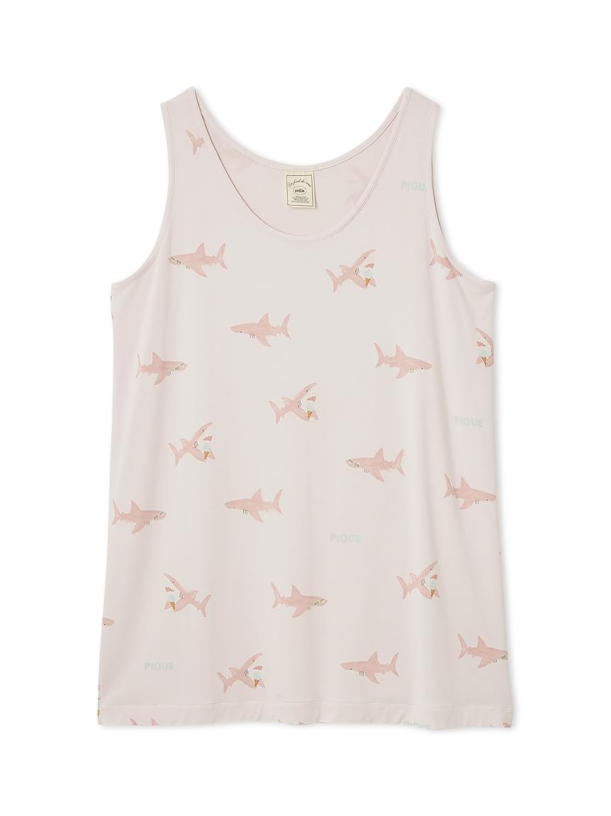 

Gelato Pique Shark Print Tank Dress PWCO252298 Pink F Women s рожевий