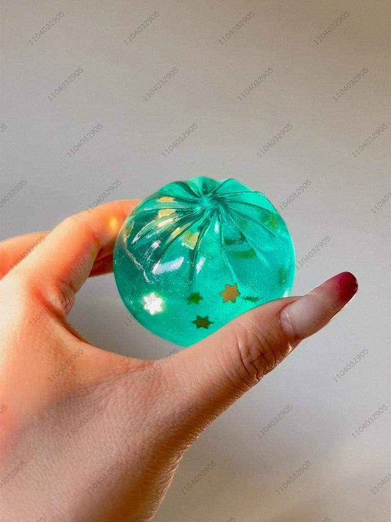 Pallina Anti-Stress a Forma di Panino alla Menta, Pallina Antistress Non Rimbalzante, Giocattolo Fidget, Giocattolo Sensoriale ASMR, Sollievo dallo Stress per Bambini e Adulti, Esercizio per le Mani