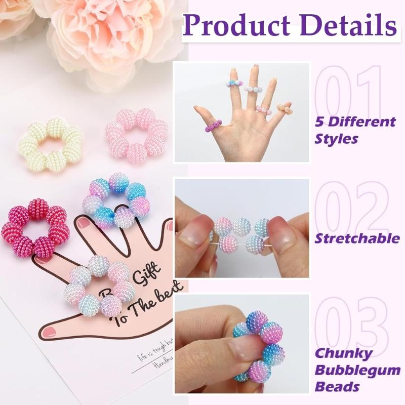 ABS Plastic Finger Exercise Rings With Smooth Gliding Beads To Relieve Hand Fatigue And Improve Circulation