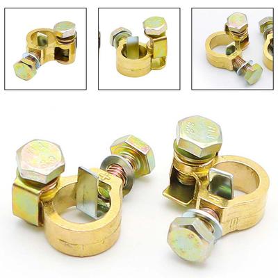 Easy Install 2PCS Pure Copper Vehicle Battery Clips with Thick Heads