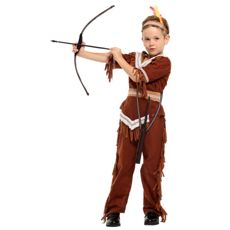 Halloween Indian Princess Costumes Kids Girls Pocahontas Huntress Costume Purim Party Mardi Gras Fancy Dress
