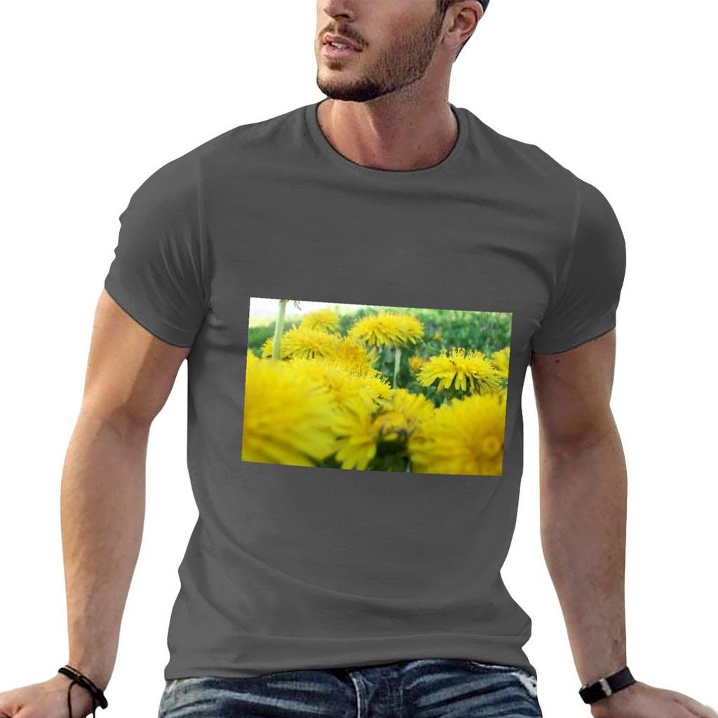 Dandelion Garden Tshirt T Shirt Man Designer Man T Shirt Cotton High Quality T Shirts For Man Graphic Vintage Tshirt