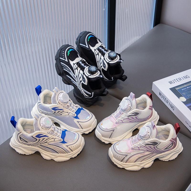 2025 New Autumn Children's Sneakers Girls Fashion ins Daddy Shoes Boys Breathable Lightweight Casual Shoes