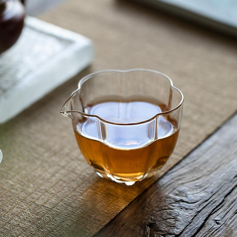 Japanese Style High Borosilicate Glass Tea Pitcher Pour Tea Fair Cup Cha Hai Dispenser Household Kung Fu Tea Set  Accessories