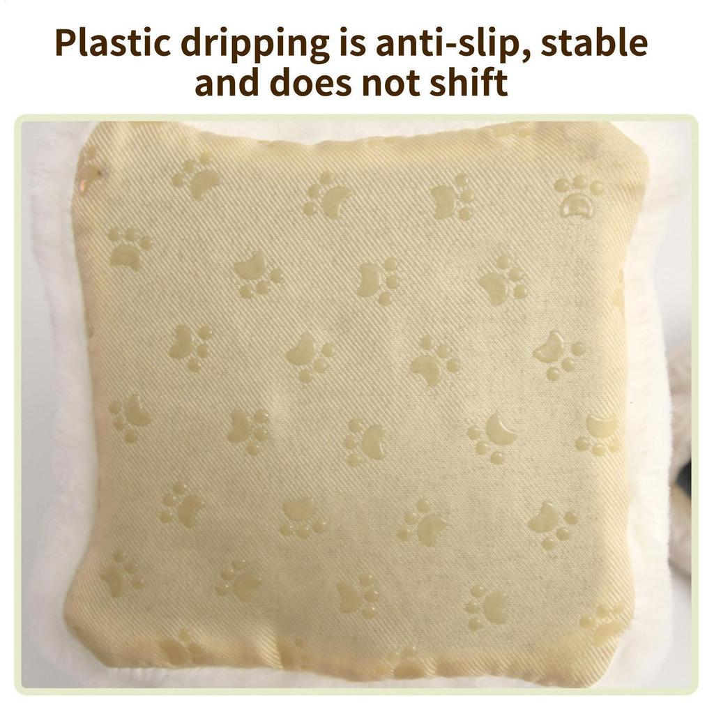 Hamster Bed Plush House Warm Removable Pad Non Slip Small Animal Nest for Chinchilla Gerbil Mice Sleeping Resting Playing