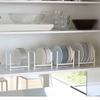 Kitchen Dish Rack and Draining Rack, Rustproof Countertop Drying Organizer with Removable Tray for Plates, Bowls, Cups