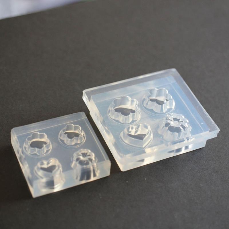 4-Cavity Blank Puddings Mould Mini Cup Chocolate Candy Mold Silicone Baking Molds DIY Jellies Pudding Mousses Cake Decor