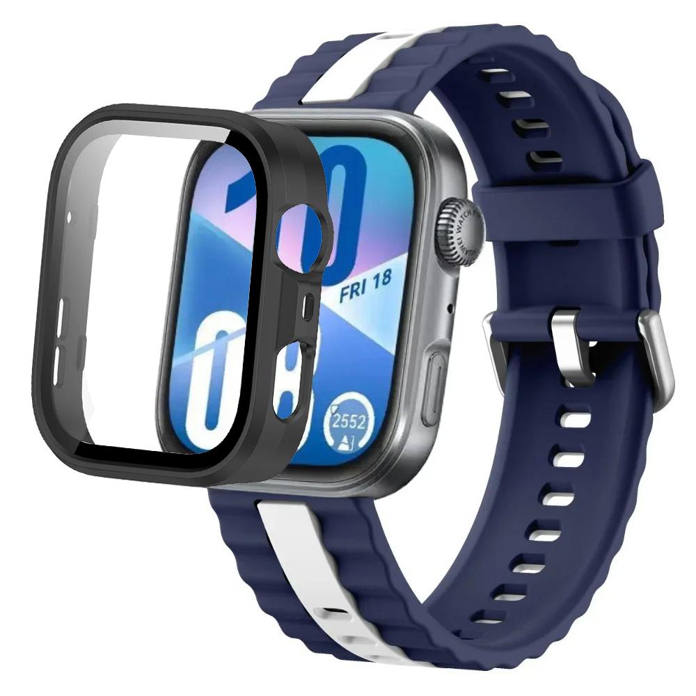 Silikonarmband+PC-Hülle für Huawei Watch Fit 4/Fit 4 Pro Intelligentes Armbandteile für Huawei Watch Fit 3 Uhr Schutzhülle