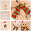 Plush Christmas Plush Bear Bear Scarf Flower Christmas Bear Plush Pendant  Couple