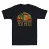 Pot Head Gardening Flowers Vintage Retro Sunset Men's T-Shirt Graphic Cotton Tee