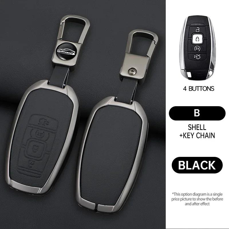 

Внутренние молдинги Кожаный чехол-оболочка для автомобильного ключа Lincoln Continental Navigator Z MKZ MKC MKX Nautilus Aviator Corsair She