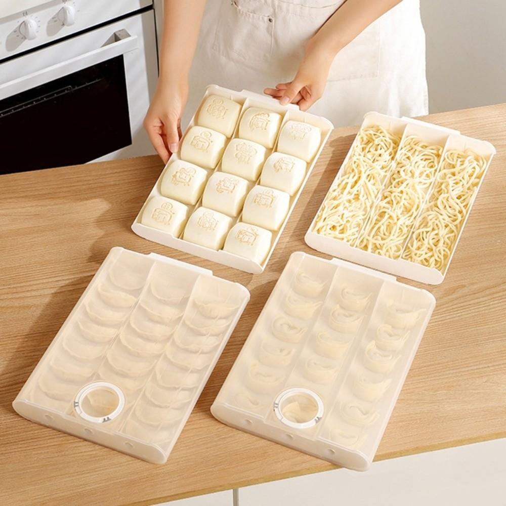 Fresh-Keeping Dumpling Storage Box Stackable Sealed Preservation Box Refrigerator