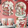 Christmas Santa Claus Theme Disposable Tableware Sets Merry Christmas Decorations Paper Napkins Cups Plates Xmas Party Supplies