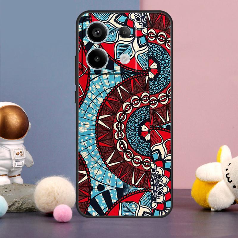 African Wax Print Design Case For Xiaomi Redmi Note 14 9 10 11 12 13 15 Pro Plus Redmi 15 15C 14C 10C 12C 13C Cover