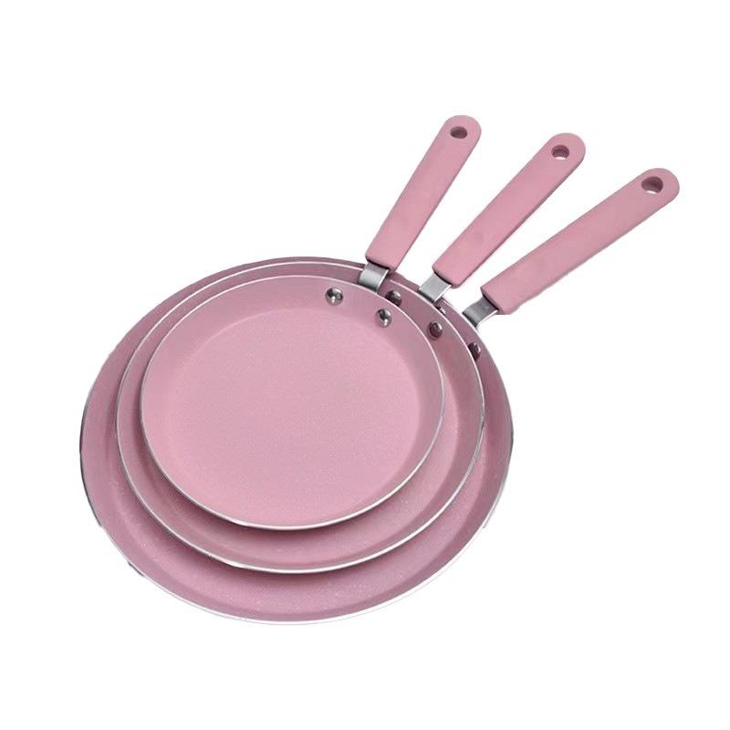 

Hot Selling Modern Design Kitchen Utensils Thickened Non-Stick Pancake Pan Wok Pan for Gas Grill Household Kitchenware 34-44cm розовый