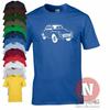 Morris Minor Classic Car Retro Cool London To Brighton Fun T-shirt