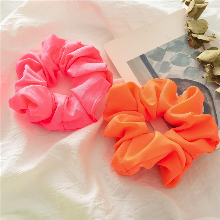 Prémiové scrunchies v tmavých tónech Elegantní velká gumička do vlasů pro ženy Estetický Office Chic Módní doplněk do vlasů
