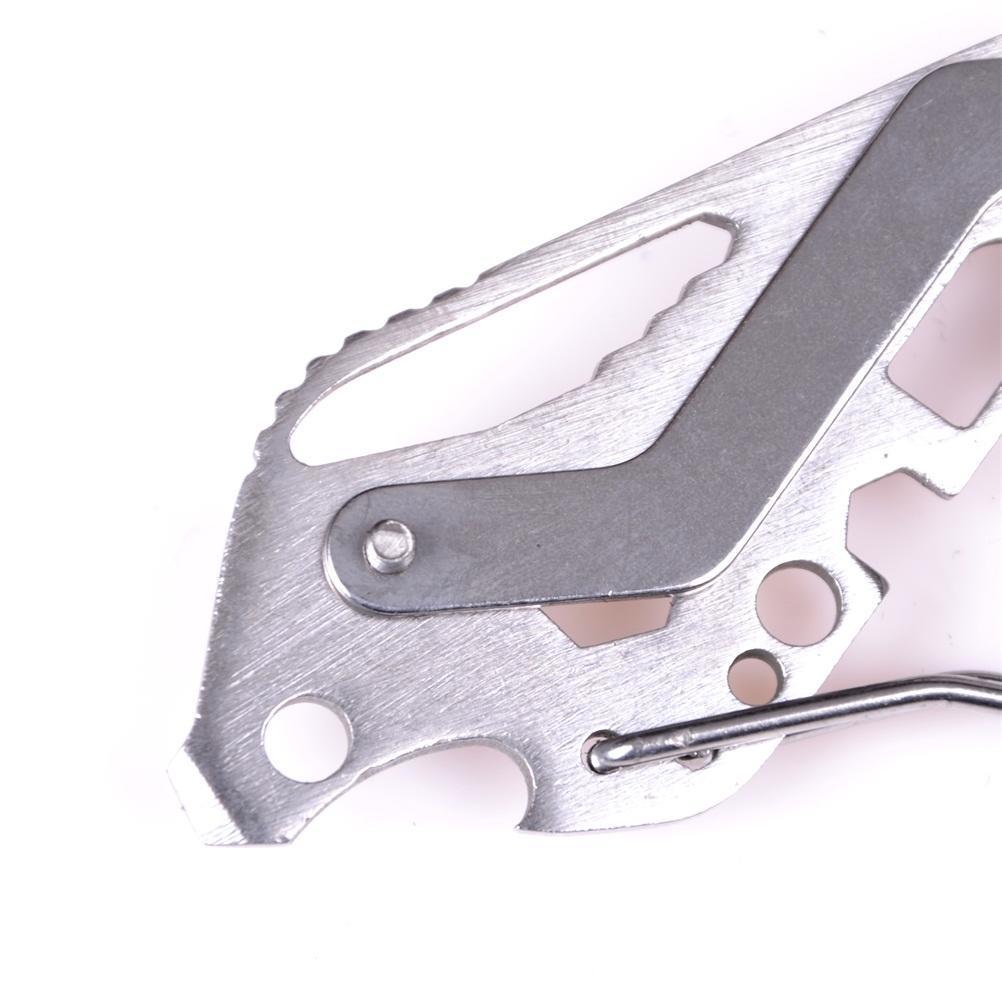 Multi Tools Key Holder Wrench Quickdraw Carabiner უჟანგავი ბოთლის გასახსნელით