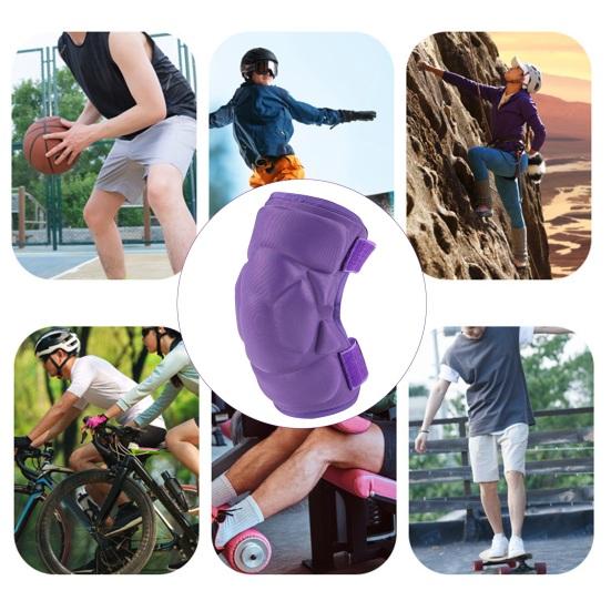 1 Pc Knee Pad for Men Women Anti-slip Collision Avoidance Knee Sleeve with Thick Sponge Exercise Protective Knee Pad for Football Volleyball