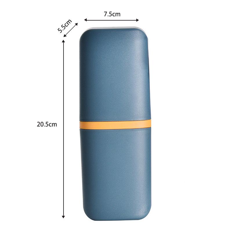 

Portable Travel Toothbrush & Mouthwash Cup Set - Simple Household Storage for Couples темно-зеленого