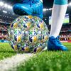 Brazil Football Printed Size 5 Soccer Ball Wear Resistant Standard Adult Training Football Fan Gift for Indoor Outdoor Match Sports