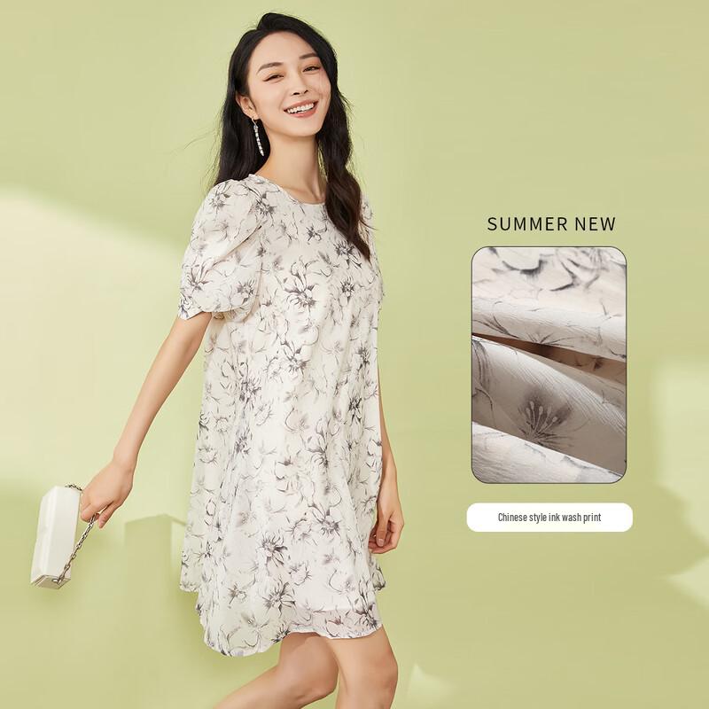 

Women s Loose Short Sleeve A-Line Dress S