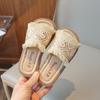 Children Summer Slippers Chinese Ethnic Style Girls Princess Flats Sandals Linen Weaving Unique Fashion Kids Outdoor Beach Shoes