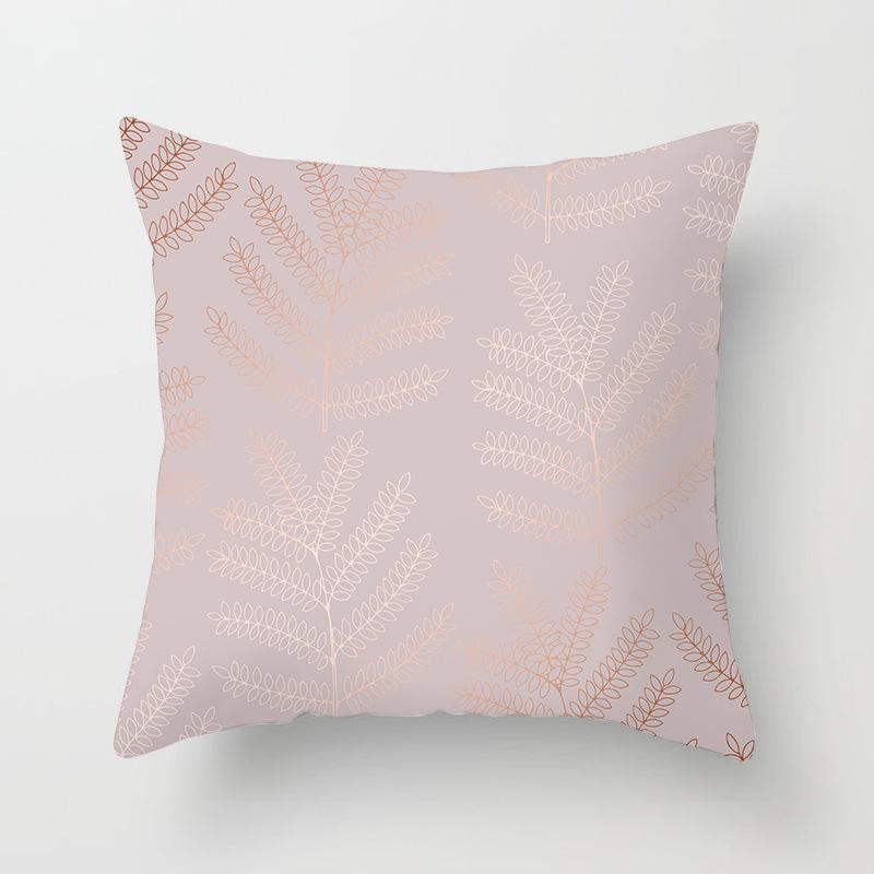 New Rose Gold Pink Peach Skin Pillow Cover Home Sofa Pillow Cushion Cover