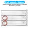 Canned Beverage Push Rack Drink Organizer Dispenser Spring Push Adjustable Width Storage Shelf E-shaped Glide for Kitchen Fridge