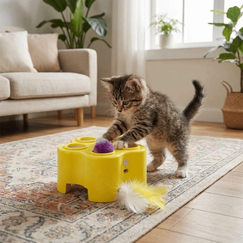 Electric Powered Cat Toy Bite Resistant Electric Toy Pet Toy Cat Teaser  Home Pet Game
