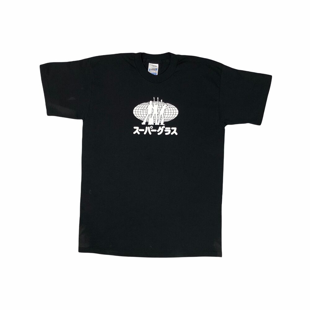 

Vintage Supergrass Japanese Black Screen Stars Unisex T-Shirt