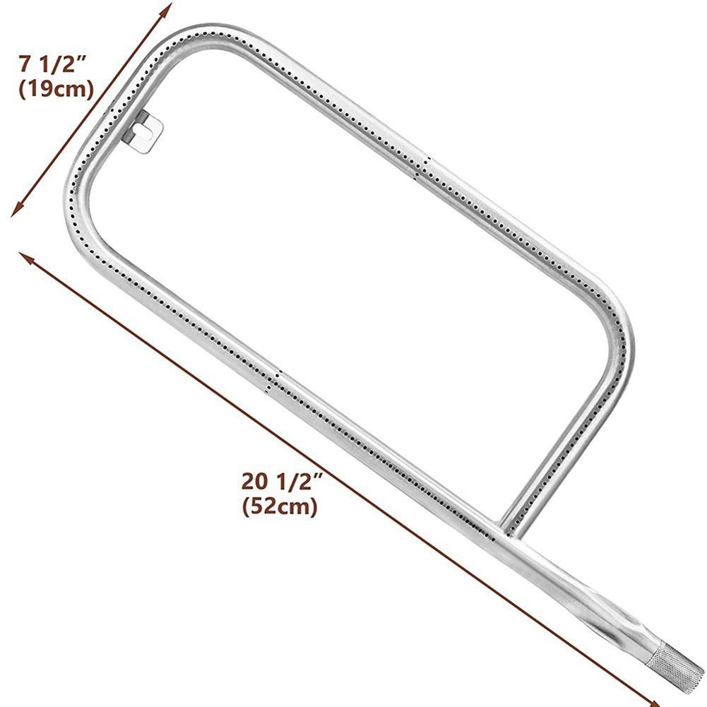 52*19cm Burner For Weber Q200/Q220/Q2000/Q2200 Silver