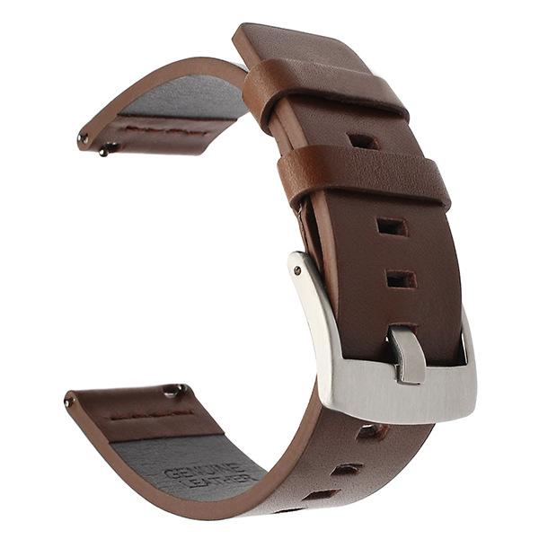 Genuine Leather Watch Strap, Universal Fit for Samsung Gear S3/S2, Huawei, Etc. Available In 20mm/22mm, 4 Sizes