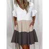 BITCED Fashion Summer Spring Short Sleeve V-Neck Casual Dresses