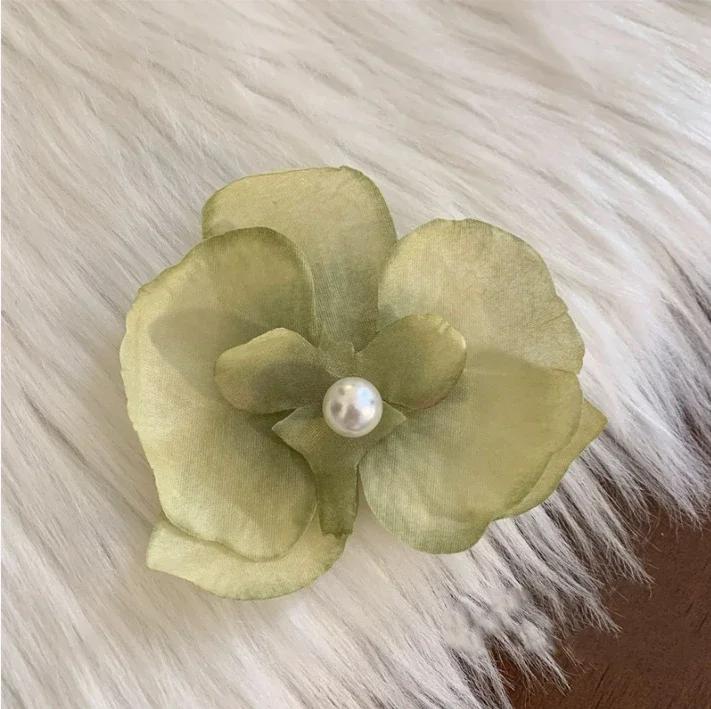 Bohemia Orchid Flowers Samll Hair Clips Hawaii Summer Flowers Hair Clips Hairpins Barrette For Wedding Party Hair Accessorie