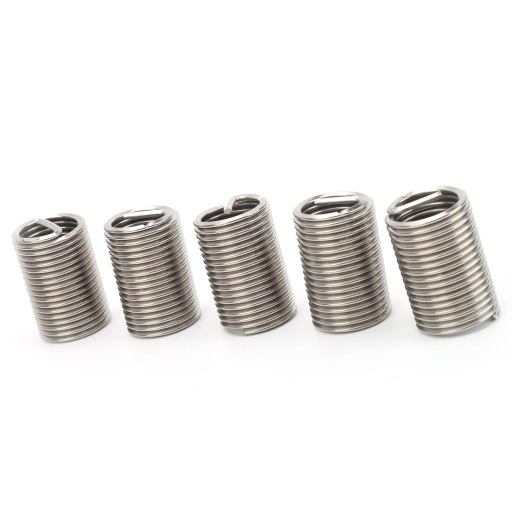 5Pcs Thread Inserts Wire Protection Sleeve Repair Tool Kit Fastener Hardware M20x2.5x2.5D