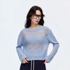 Only Women's 2025 Autumn Elegant Lightweight Hollow-Out Short Knit Top
