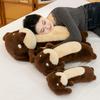 Cute dachshund long throw pillow sofa pillow plush toy girl sleeping doll big doll dog dog doll