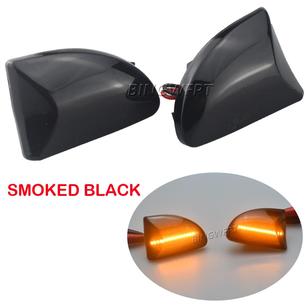 Dynamic Car Blinker Side Mirror Marker Turn Signal Lights Lamp Accessories For Smart Fortwo 451 MK1 MKII 2007-2015