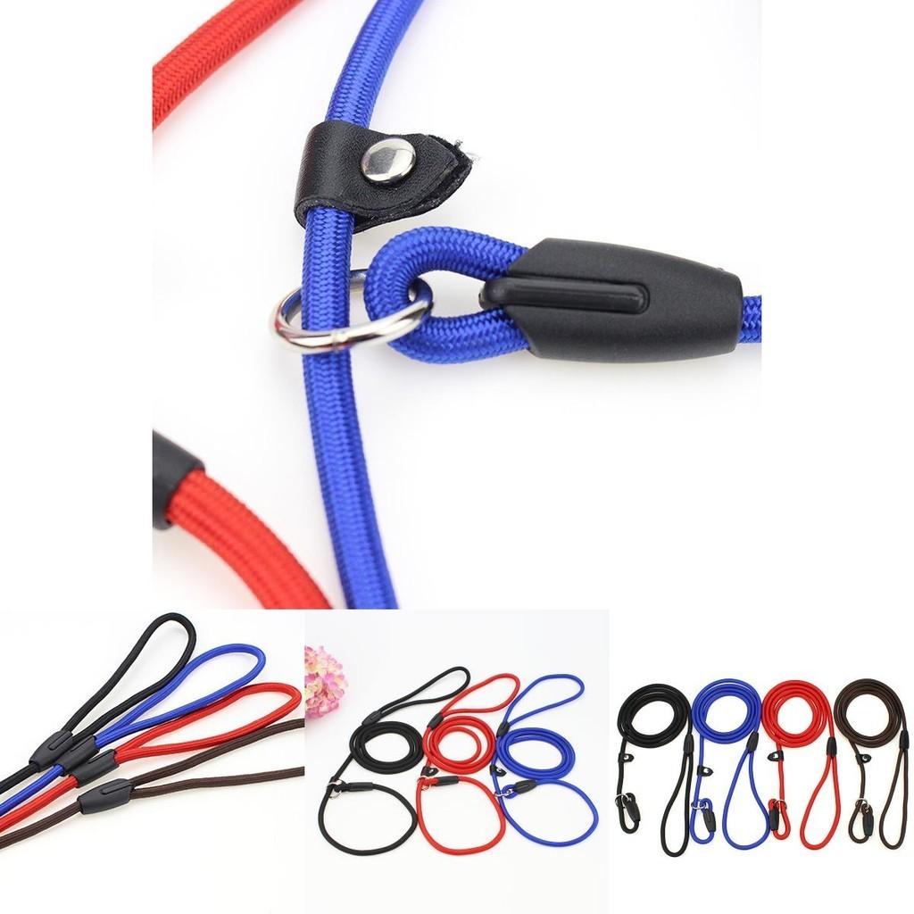 Durable Nylon Dog Leash Expandable Pet Leash For Walking Blue/black/brown/red