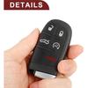 Key Fob Shell Case for Dodge Journey 2012-2016 5 Buttons Plastic Replacement | Keyless Entry Remote Control Key Shell Case 1 Pcs