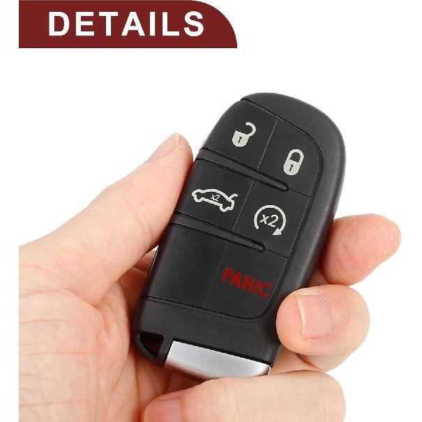 Key Fob Shell Case for Dodge Journey 2012-2016 5 Buttons Plastic Replacement | Keyless Entry Remote Control Key Shell Case 1 Pcs