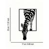 Modern Metal Zebra Wall Decor for Living Room Bedroom Office Indoor Outdoor Home Farmhouse Boho Chic Minimalist Wildlife Sculpture Unique Gift